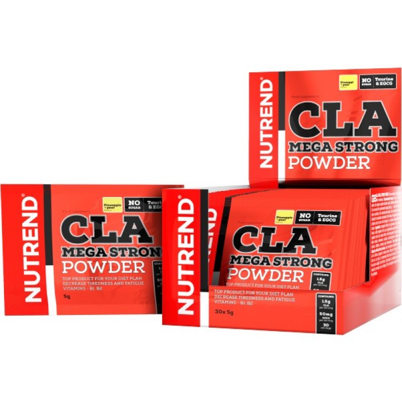 Nutrend CLA Mega Strong Powder - 30x 5 g, pomeranč
