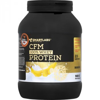 Smarlabs CFM 100 % Whey Protein - 908 g, banán