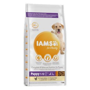 Iams Dog Puppy Large Chicken 12 kg