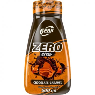 6Pak Nutrition Zero Syrup - 500 ml, bílá čokoláda