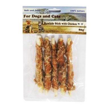 Pochoutka Tyčinka z buvolí kůže s kuřecím masem 80 g