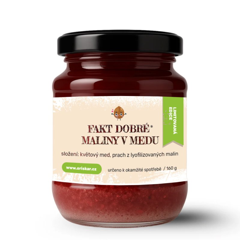 FAKT DOBRÉ Maliny v medu 160 g