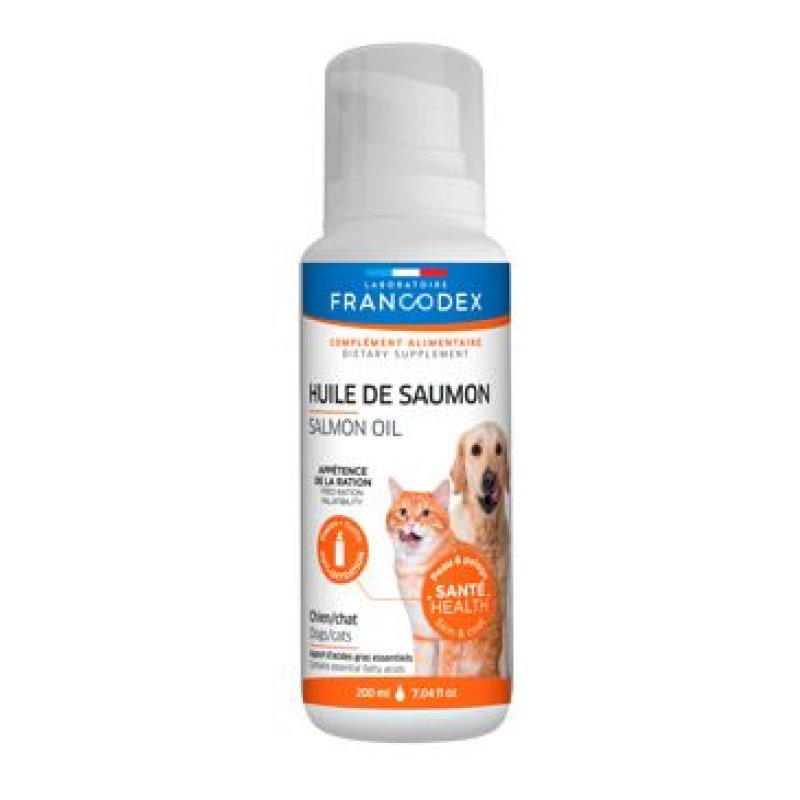 Francodex Salmon Oil lososový olej pes, kočka 200 ml