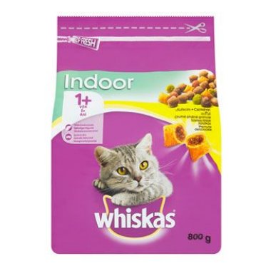 Whiskas Dry s kuřecím masem Indoor 800 g
