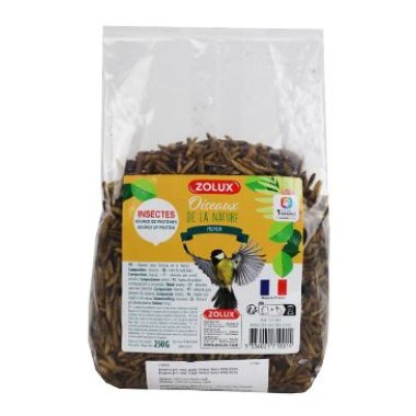 Zolux Krmivo pro venk. ptáky Sušený hmyz 250 g