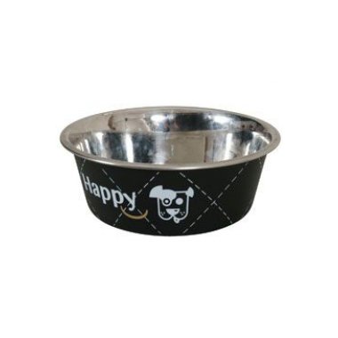 Zolux miska nerez protiskluz pes HAPPY 14 cm 0,4 l černá
