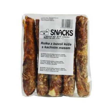 Rolka z buvolí kůže s kachním masem 12,5 cm 5 ks