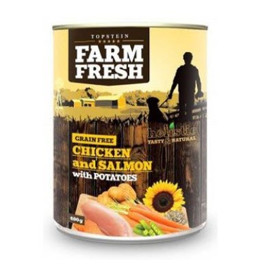 Farm Fresh Dog Chicken & Salmon with Potatoes konz 400 g