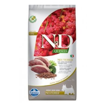 N&D Quinoa DOG Neutered Duck & Broccoli & Asp. Mini 7 kg