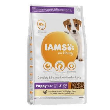 Iams Dog Puppy Small & Medium Chicken 3 kg