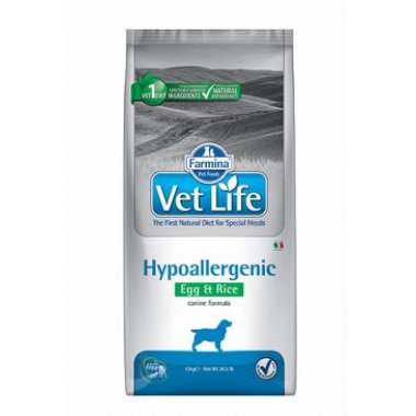 Vet Life Natural DOG Hypo Egg & Rice 12 kg