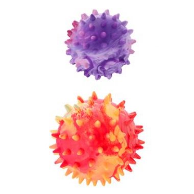 SUM-PLAST hračka pes míč s bodlinami plovací vanil. 3,5 cm