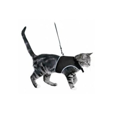 Trixie Postroj kočka vesta  36-54cm /1,20m černá