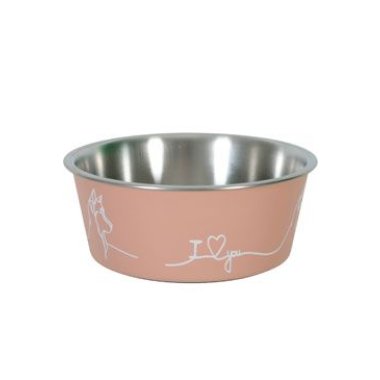 Zolux Miska nerez pes LOVE DOG růžová 400 ml