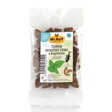 UGF pamlsek pro psy Mr. Haff moučný červ, tuňák 80 g