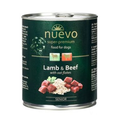 Nuevo pes senior jehněčí s ovesnými vl. konz. 800 g