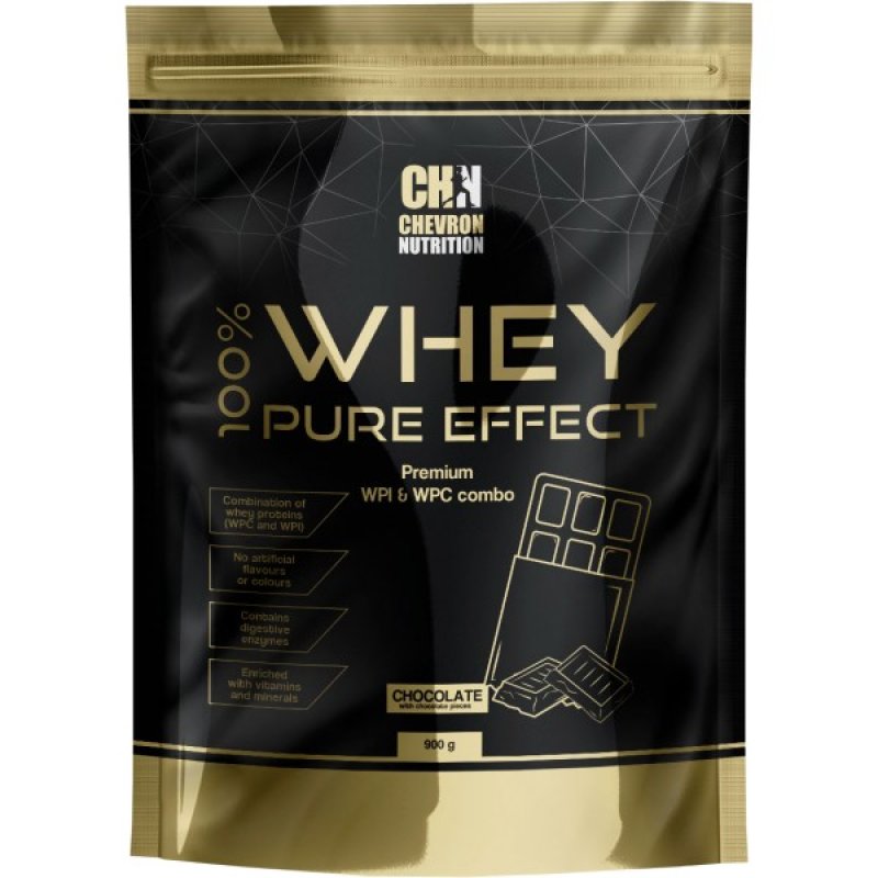 Chevron Nutrition 100 % Whey Pure Effect - 900 g, krémová vanilka