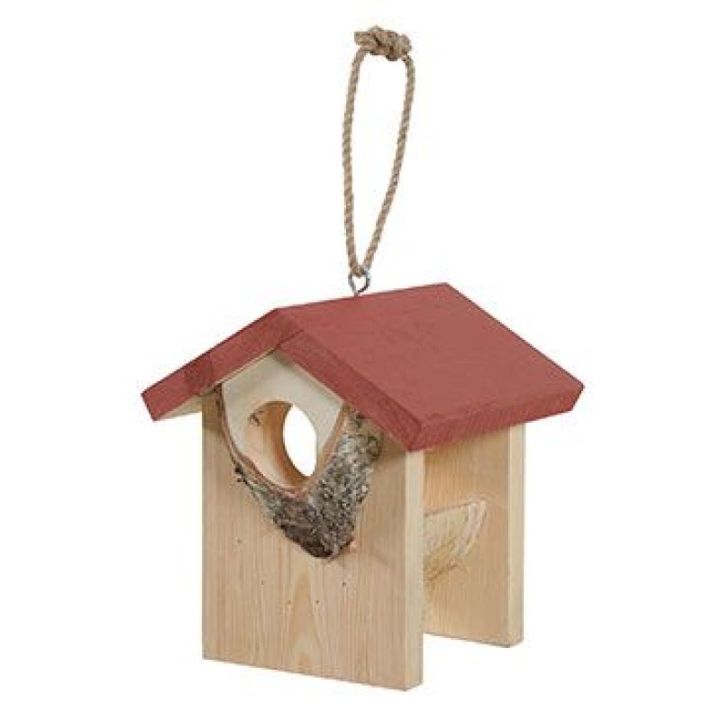 Zolux Budka krmítko HUT dřevěná L červená