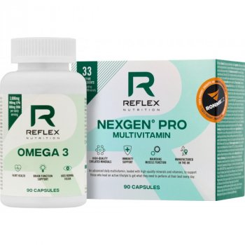 Reflex Nutrition Nexgen Pro Multivitamin (90 cps) + Omega 3 (90 tob)