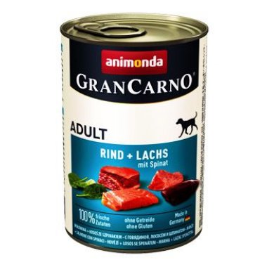 Animonda pes GRANCARNO konz. ADULT losos/špenát 400 g