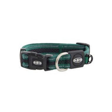 Obojek BUSTER Airmesh reflexní XL 48-78cm/25mm zelený
