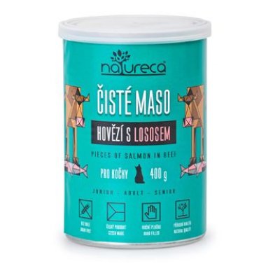 NATURECA hovězí s lososem pro kočky 400 g