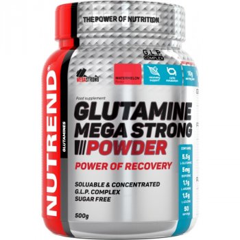 Nutrend Glutamine Mega Strong Powder - 500 g, meloun