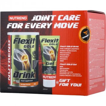 Nutrend Flexit Gold Drink (400 ml) + Flexit Gold Gel zdarma (100 ml)