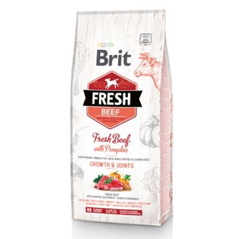 Brit Fresh Dog Beef & Pumpkin Puppy Large 2,5 kg