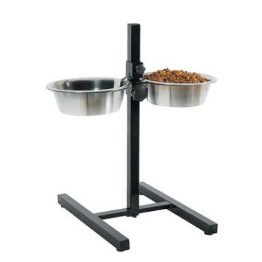Zolux miska nerez stojan nastavitelný+2 misky pes 1,5 l