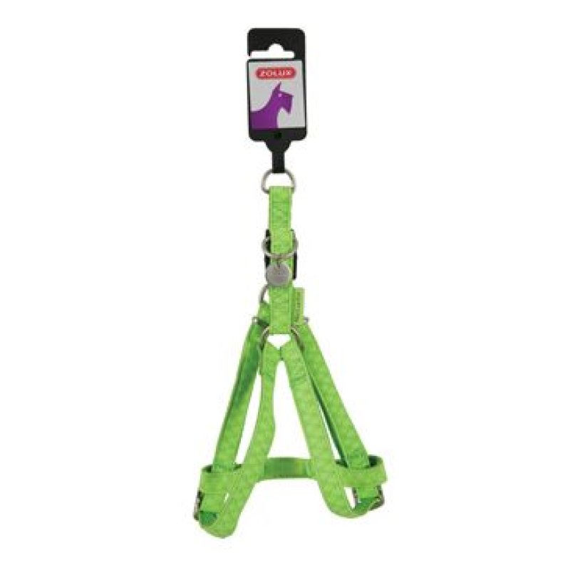 Postroj pes MAC LEATHER zelená 25 mm Zolux