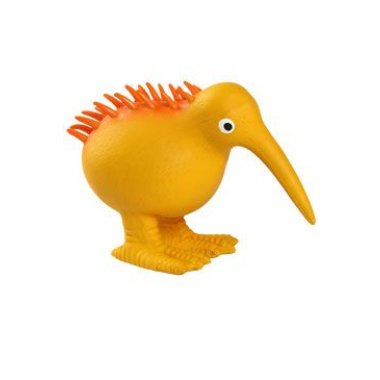 Kiwi Walker pes WHISTLE latex pískací oranžový 8,5 cm