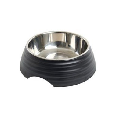 Miska melamin Frosted Ripple Bowl 700 ml černá BUSTER