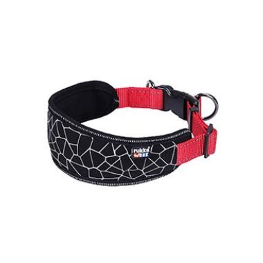 Obojek nylon Cube Soft červený/černý S (34-40cm/2cm)