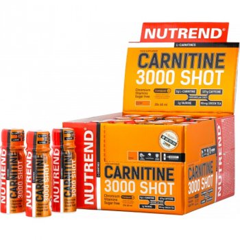 Nutrend Carnitine 3000 Shot - 20x 60 ml, jahoda