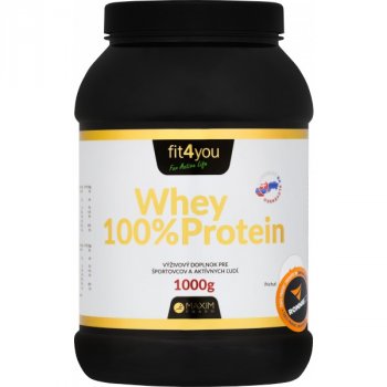 Fit4you 100 % Whey Protein - 1000 g, vanilka