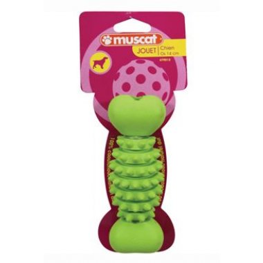 Hračka pes kost BONE tvrdá guma 20cm mix barev Zolux