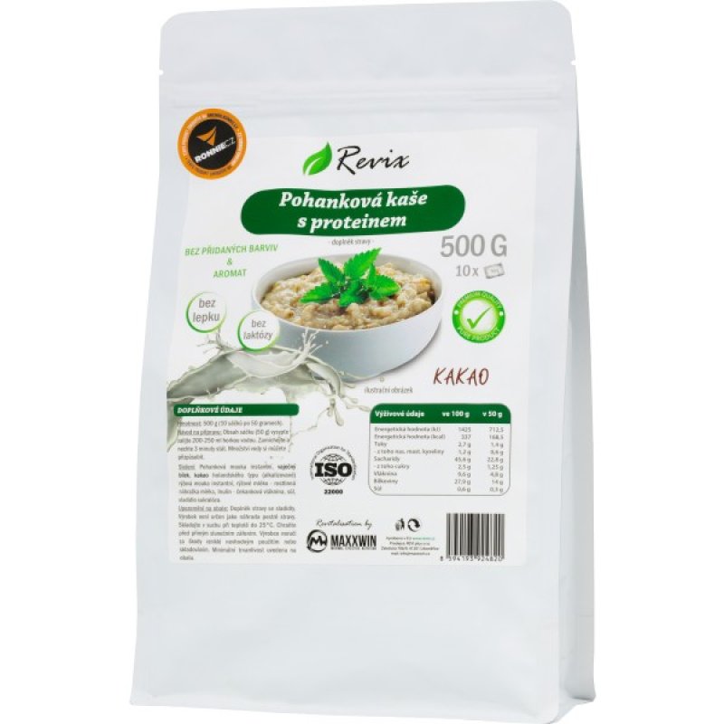Revix Pohanková kaše s proteinem - 500 g, kakao