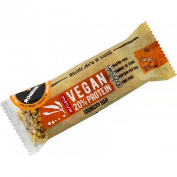 Nutrend Vegan Protein Crunchy Bar - 25x 40 g, arašídové máslo