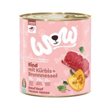 WOW konzerva Hovězí s dýní Junior 800 g