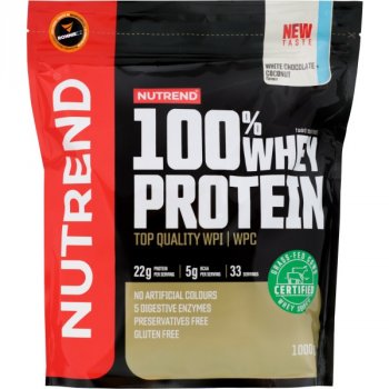 Nutrend 100 % Whey Protein - 1000 g, kiwi-banán