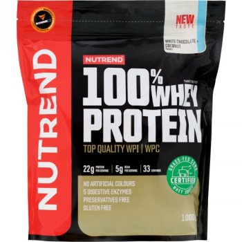 Nutrend 100 % Whey Protein - 1000 g, vanilka
