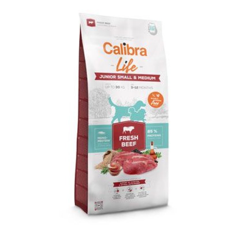 Calibra Dog Life Junior Small & Medium Fresh Beef 2,5 kg