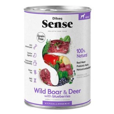 Dibaq Sense konzerva Adult Wild Boar & Deer 380 g