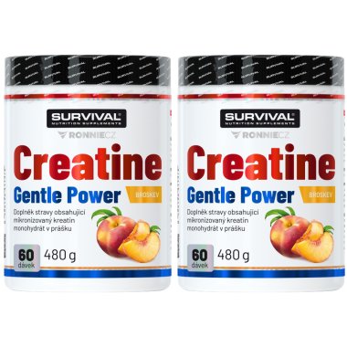 Survival Creatine Monohydrate 480 g, broskev - AKCE 1+1