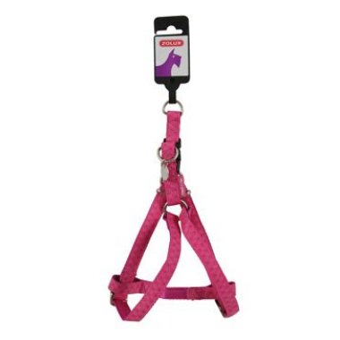 Postroj pes MAC LEATHER růžová 10 mm Zolux