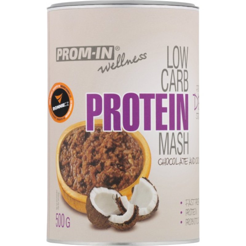 PROM-IN Low Carb Protein Mash - 500 g, čoko-kokos