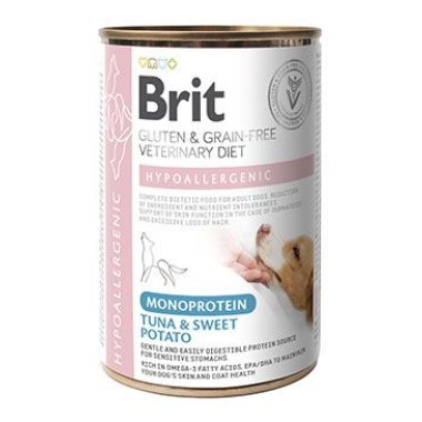 Brit VD Dog GF konz Mono Protein Hypoall. Tuna 400 g