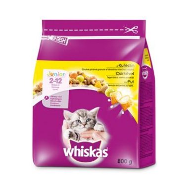 Whiskas Dry Junior s kuřecím masem 800 g