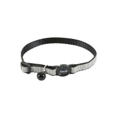 Zolux Obojek kočka SHINY nylon černý 10mm/30cm